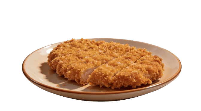 Piring chicken katsu
