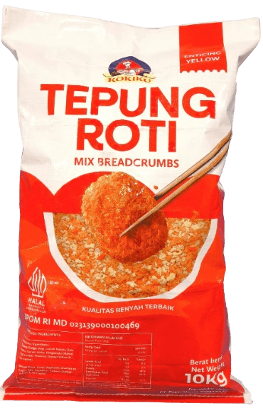 Tepung roti campur Kokiku Enticing Yellow, kemasan 10kg